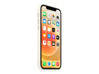 Apple - Baksidedeksel for mobiltelefon med MagSafe - silikon - hvit - for iPhone 12, 12 Pro