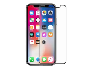 Screenor Premium Full Cover - Skjermbeskyttelse for mobiltelefon glass - rammefarge svart - for Apple iPhone 12, 12 Pro