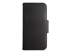 KEY Nordfjord Slim Wallet - Lommebok for mobiltelefon kunstlær - svart - for Apple iPhone 12, 12 Pro