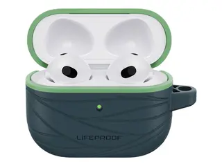 LifeProof Eco-Friendly - Eske for trådløse øretelefoner 75 % havbasert resirkulert plast - neptun - for Apple AirPods (3. generasjon)