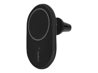 Belkin BoostCharge - Trådløs ladeholder for bil 10 watt - svart - for Apple iPhone 12, 12 mini, 12 Pro, 12 Pro Max