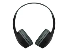 Belkin SoundForm Mini - Hodetelefoner med mikrofon on-ear - Bluetooth - trådløs - 3,5 mm jakk - svart