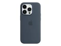 Apple - Baksidedeksel for mobiltelefon med MagSafe - silikon - stormblå - for iPhone 14 Pro
