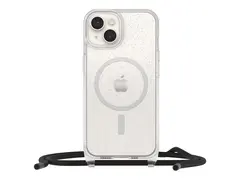 OtterBox React Series - Baksidedeksel for mobiltelefon halskjede - MagSafe-samsvar - stjernestøv (klart glitter) - for Apple iPhone 14