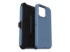 OtterBox Defender Series - Baksidedeksel for mobiltelefon robust - MagSafe-samsvar - polykarbonat, syntetisk gummi - baby blue jeans (blue) - for Apple iPhone 15 Pro Max