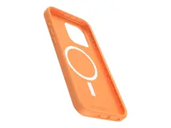 OtterBox Symmetry Series - Baksidedeksel for mobiltelefon MagSafe-samsvar - polykarbonat, syntetisk gummi, sølvfosfatglass - sunstone (orange) - for Apple iPhone 15 Pro Max