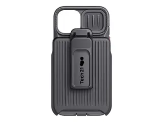 Tech21 Evo Max - Baksidedeksel for mobiltelefon robust - hylster - MagSafe-samsvar - FlexShock - svart - for Apple iPhone 14