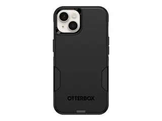 OtterBox Commuter Series - Baksidedeksel for mobiltelefon MagSafe-samsvar - polykarbonat, syntetisk gummi - svart - for Apple iPhone 13, 14, 15