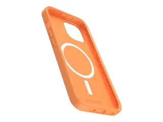 OtterBox Symmetry Series - Baksidedeksel for mobiltelefon MagSafe-samsvar - polykarbonat, syntetisk gummi - solstein (oransje) - for Apple iPhone 13, 14, 15