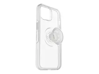 OtterBox Otter + Pop Symmetry Series Baksidedeksel for mobiltelefon - polykarbonat, syntetisk gummi - klar pop - for Apple iPhone 14