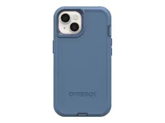 OtterBox Defender Series - Baksidedeksel for mobiltelefon MagSafe-samsvar - polykarbonat, syntetisk gummi - baby blue jeans (blue) - for Apple iPhone 13, 14, 15