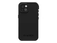 OtterBox FRE - Beskyttende vanntett eske for mobiltelefon MagSafe-samsvar - 50 % resirkulert plast, 25 % havbasert resirkulert plast - svart - for Apple iPhone 15 Pro