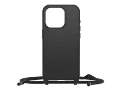 OtterBox React Series - Baksidedeksel for mobiltelefon halskjede - MagSafe-samsvar - svart - for Apple iPhone 15 Pro