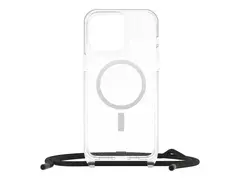 OtterBox React Series - Baksidedeksel for mobiltelefon halskjede - MagSafe-samsvar - stjernestøv (klart glitter) - for Apple iPhone 15 Pro Max