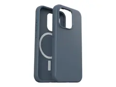 OtterBox Symmetry Series - Baksidedeksel for mobiltelefon MagSafe-samsvar - polykarbonat, syntetisk gummi, sølvfosfatglass - skjønn (blått) - for Apple iPhone 15 Pro