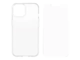 OtterBox React Series - Baksidedeksel for mobiltelefon antimikrobielt - blank - med Trusted Glass-skjermbeskytter - for Apple iPhone 14