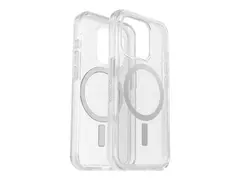 OtterBox Symmetry Series Clear Baksidedeksel for mobiltelefon - MagSafe-samsvar - polykarbonat, syntetisk gummi - stjernestøv (klart glitter) - for Apple iPhone 15 Pro