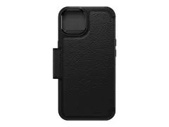 OtterBox Strada Series - Lommebok for mobiltelefon MagSafe-samsvar - lær, polykarbonat, metallås - skygge - for Apple iPhone 14