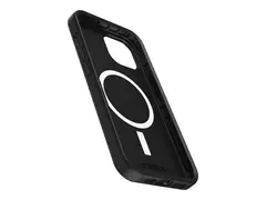 OtterBox Symmetry Series - Baksidedeksel for mobiltelefon antimikrobielt - MagSafe-samsvar - polykarbonat, syntetisk gummi, sølvfosfatglass - svart - for Apple iPhone 15 Pro Max