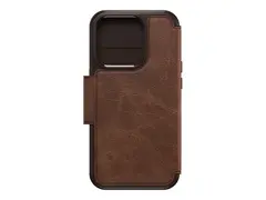 OtterBox Strada Series Folio - Lommebok for mobiltelefon MagSafe-samsvar - lær - espresso (brown) - for Apple iPhone 15 Pro