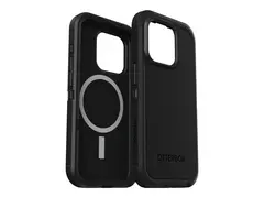 OtterBox Defender Series XT - Beskyttelsesboks baksidedeksel for mobiltelefon robust - MagSafe-samsvar - syntetisk gummi, polycarbonate shell - svart - for Apple iPhone 15 Pro