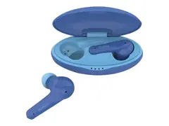 Belkin SoundForm Nano for Kids True wireless-hodetelefoner med mikrofon - i øret - Bluetooth - blå