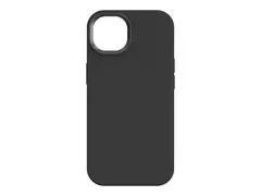 KEY - Baksidedeksel for mobiltelefon antibakteriell - MagSafe-samsvar - væskesilikon, hard polykarbonat - svart - for Apple iPhone 15