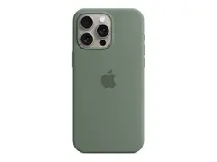 Apple - Baksidedeksel for mobiltelefon MagSafe-samsvar - silikon - sypress - for iPhone 15 Pro Max