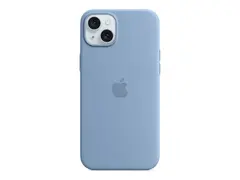 Apple - Baksidedeksel for mobiltelefon MagSafe-samsvar - silikon - vinterblå - for iPhone 15 Plus