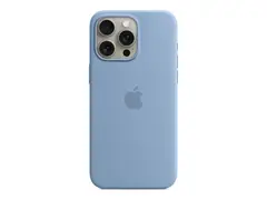 Apple - Baksidedeksel for mobiltelefon MagSafe-samsvar - silikon - vinterblå - for iPhone 15 Pro Max