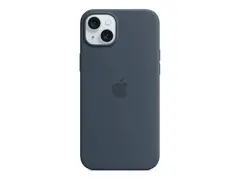 Apple - Baksidedeksel for mobiltelefon MagSafe-samsvar - silikon - stormblå - for iPhone 15 Plus