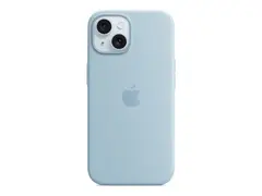 Apple - Baksidedeksel for mobiltelefon MagSafe-samsvar - silikon - lys blå - for iPhone 15