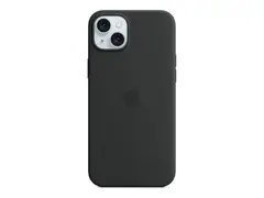 Apple - Baksidedeksel for mobiltelefon MagSafe-samsvar - silikon - svart - for iPhone 15 Plus
