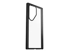 OtterBox React Series - Baksidedeksel for mobiltelefon termoplastisk elastomer (TPE), polykarbonatlag - svart krystall (klar/svart) - for Samsung Galaxy S24 Ultra