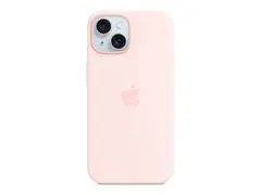 Apple - Baksidedeksel for mobiltelefon MagSafe-samsvar - silikon - Lys lyserød - for iPhone 15