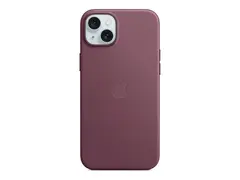 Apple - Baksidedeksel for mobiltelefon - MagSafe-samsvar mikrotvill, FineWoven - morbær - for iPhone 15 Plus