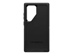 OtterBox Defender Series - Baksidedeksel for mobiltelefon robust - polykarbonatskall, glidetrekk i syntetisk gummi, polykarbonathylster - svart - for Samsung Galaxy S24 Ultra