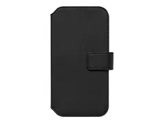KEY Unstad - Lommebok for mobiltelefon MagSafe-samsvar - plastikk, stoff, polyuretanlær, imitert nappaskinn - svart - for Apple iPhone 15
