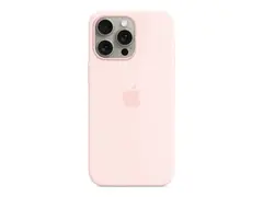Apple - Baksidedeksel for mobiltelefon MagSafe-samsvar - silikon - Lys lyserød - for iPhone 15 Pro Max